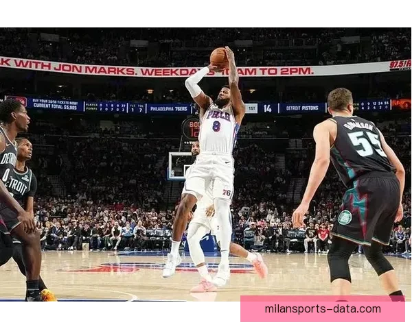 活塞时隔19年重夺东部第一 杜伦砍16+7 乔治20分助力球队胜76人